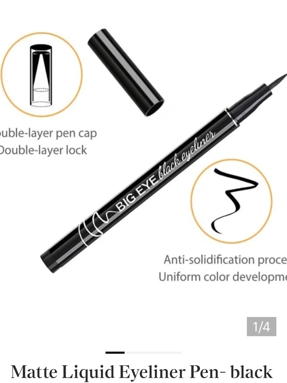 NWT Matte Liquid Eyeliner Waterproof Makeup Eye Liner Pencil Quick-drying